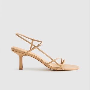 Quince italian leather strappy heels